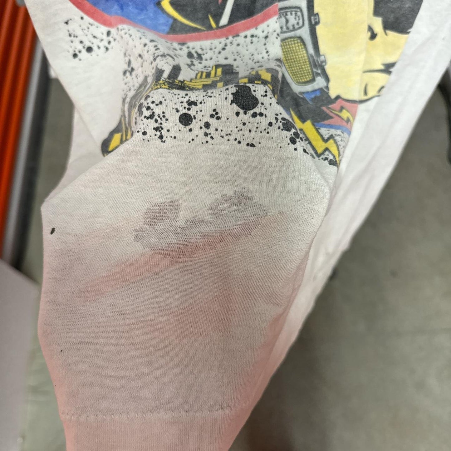 Dick tracey vintage tee damage