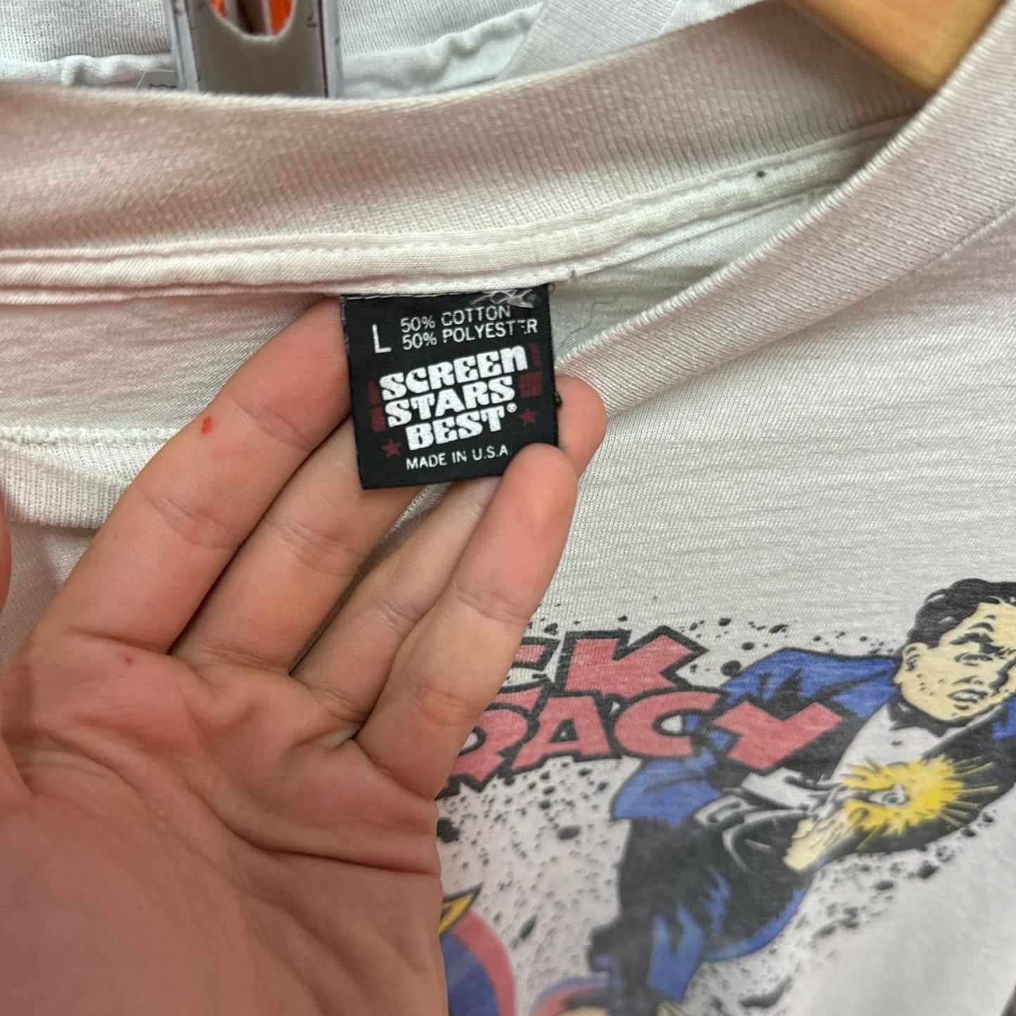 Dick tracey vintage tee damage