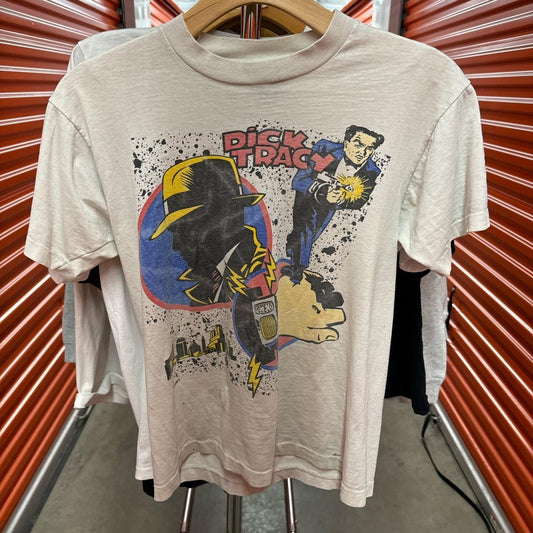 Dick tracey vintage tee damage