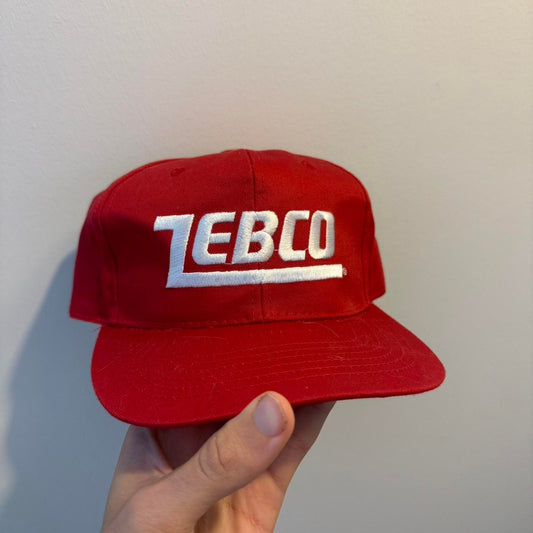 Zebco fishing vintage red snapback