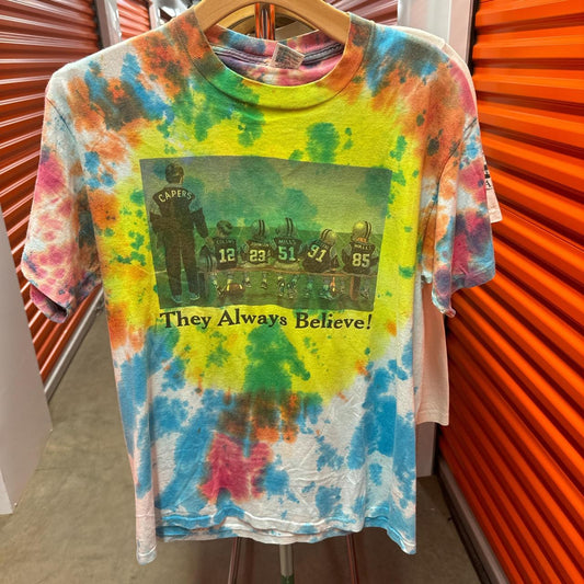 Tie dye football tee single