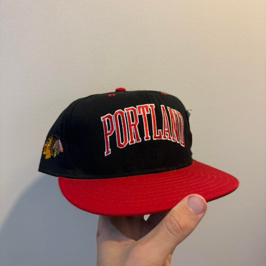 Vintage Portland Blackhawks hat the