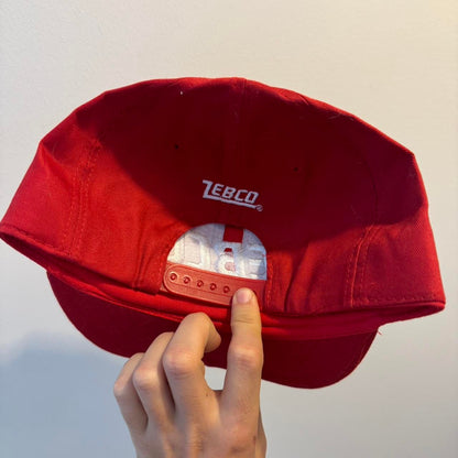 Zebco fishing vintage red snapback