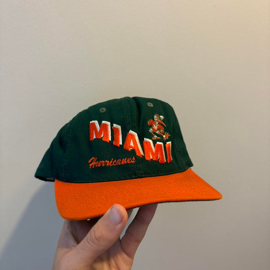 Miami hurricanes vintage hat 1
