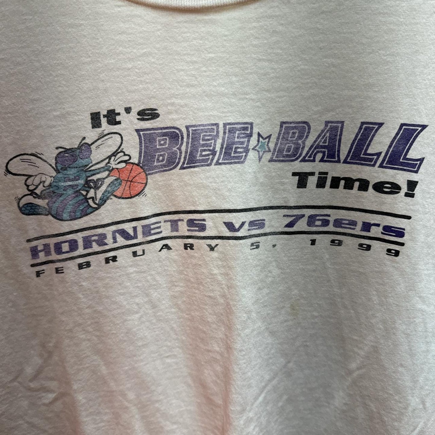 Charlotte hornets promotional tee vs 76ers