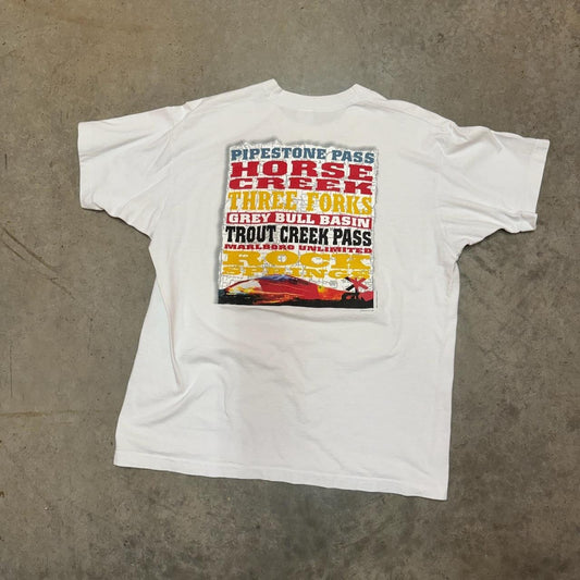 Vintage marlboro tee damage shown
